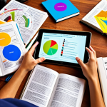 **

A person actively learning, surrounded by mind maps, open books, and digital devices. Focus on bright, energetic colors. Emphasize the concept of accelerated learning and actively engaging with the material.

**