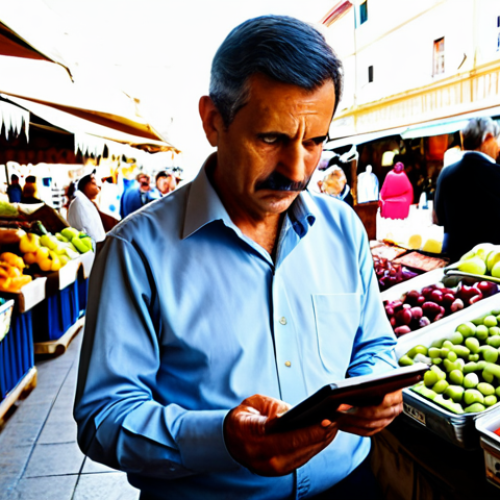 Home 20 A professional, thoughtful individual in modest business casual attire, fully clothed, standing amidst a vibrant, sunlit Spanish local market. The person is subtly observing the bustling activity, the interactions between vendors and customers, and the variety of fresh produce and local crafts. Their expression is attentive and curious, perhaps jotting down notes on a small tablet. The market scene is lively but not overwhelming. This image emphasizes active observation and deep listening to uncover hidden opportunities. Safe for work, appropriate content, professional dress, perfect anatomy, correct proportions, natural pose, well-formed hands, proper finger count, natural body proportions, high-quality professional photography, realistic.