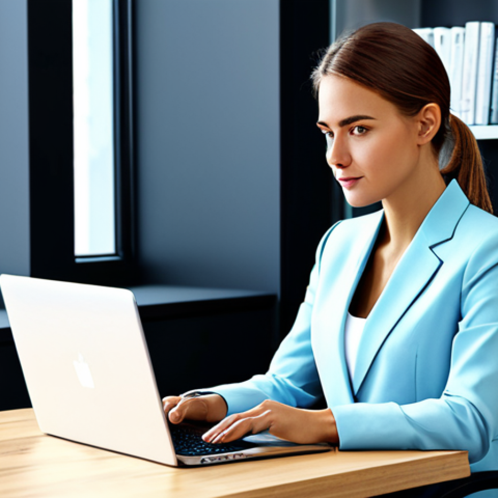 Digital Marketing Professional**
"A young professional woman, fully clothed in business casual attire, working on a laptop surrounded by marketing books in a bright, modern office. Safe for work. Perfect anatomy, correct proportions. Natural pose. High-quality rendering, professional illustration. Appropriate content. Modest clothing."
**