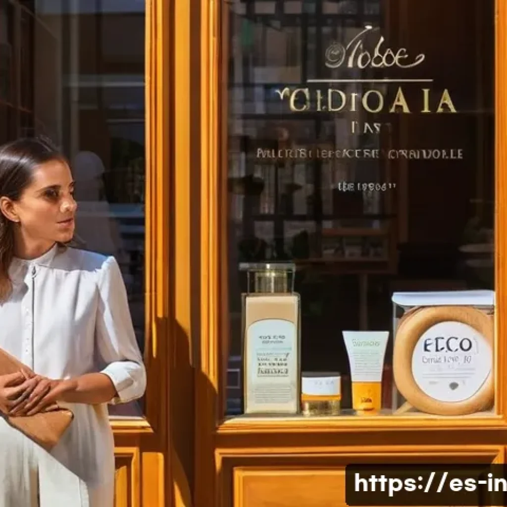 성공적인 기회 포착 사례 연구 - **A vibrant, sun-drenched street in a historic Spanish city (like Seville or Granada).** A young, ob...
